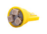 LED car lamp T10-3528-3smd yellow 12V LEDUA