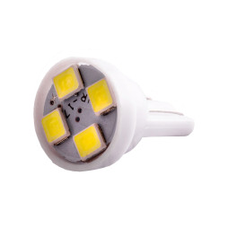 LED car lamp T10-3528-4smd white 12V LEDUA
