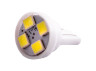 LED car lamp T10-3528-4smd white 12V LEDUA