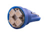 LED car lamp T10-3528-4smd blue 12V LEDUA