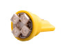 LED car lamp T10-3528-4smd yellow 12V LEDUA