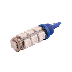 LED car lamp T10-5050-13smd blue 12V LEDUA