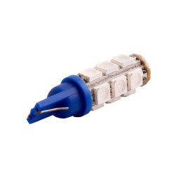 LED car lamp T10-5050-13smd blue 12V LEDUA