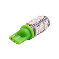 LED car lamp T10-5050-13smd green 12V LEDUA