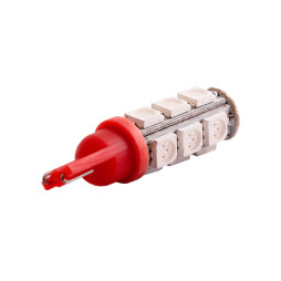 LED car lamp T10-5050-13smd red 12V LEDUA