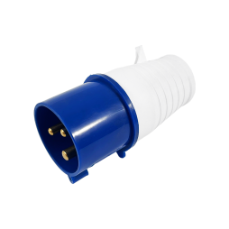Portable plug (VP) 32A/3p (2p+n) 220-240V IP44 blue LEE-023 LM2001 Lemanso