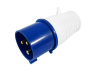 Portable plug (VP) 32A/3p (2p+n) 220-240V IP44 blue LEE-023 LM2001 Lemanso