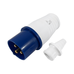 Portable plug (VP) 16A/3p (2p+n) 220-240V IP44 blue LEE-013L LM2004 Lemanso