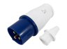 Portable plug (VP) 16A/3p (2p+n) 220-240V IP44 blue LEE-013L LM2004 Lemanso