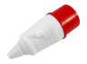 Portable plug (VP) 32A/5p (3p+e+n) 380-415V IP44 red LEE-025L LM2037 Lemanso