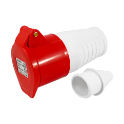 Portable socket (GP) 16A/5p (3p+n+e) 220-380V IP44 red LEE-215L LM2036 Lemanso