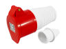 Portable socket (GP) 16A/5p (3p+n+e) 220-380V IP44 red LEE-215L LM2036 Lemanso