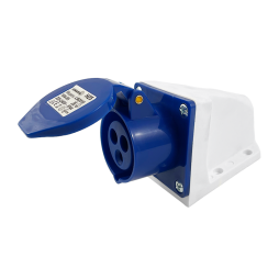 Stationary socket (GS) 16A/3p (2p+n) 220-240V IP44 blue LEE-113 LM2010 Lemanso