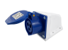 Stationary socket (GS) 16A/3p (2p+n) 220-240V IP44 blue LEE-113 LM2010 Lemanso