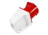 Stationary socket (GS) 32A 4p (3p+n) 380-415V IP44 red LEE-124 LM2013 Lemanso
