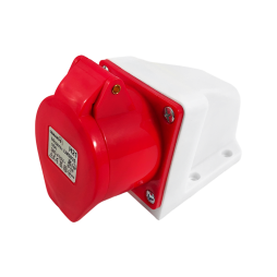 Stationary socket (GS) 16A/5p (3p+e+n) 380-415V IP44 red LEE-115L LM2035 Lemanso