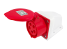 Stationary socket (GS) 16A/5p (3p+e+n) 380-415V IP44 red LEE-115L LM2035 Lemanso