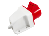 Stationary socket (GS) 16A/5p (3p+e+n) 380-415V IP44 red LEE-115L LM2035 Lemanso