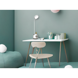 Desk battery lamp 5V 4W TGX-L3 white with brown body